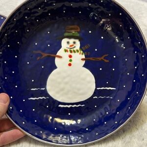 ⭐️VTG 1997 the golden rabbit II a Denise Harvey design enamelware serving bowl